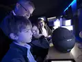 Kids learning about 3D imagery 