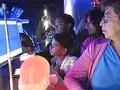 Family enjoying the exhibit